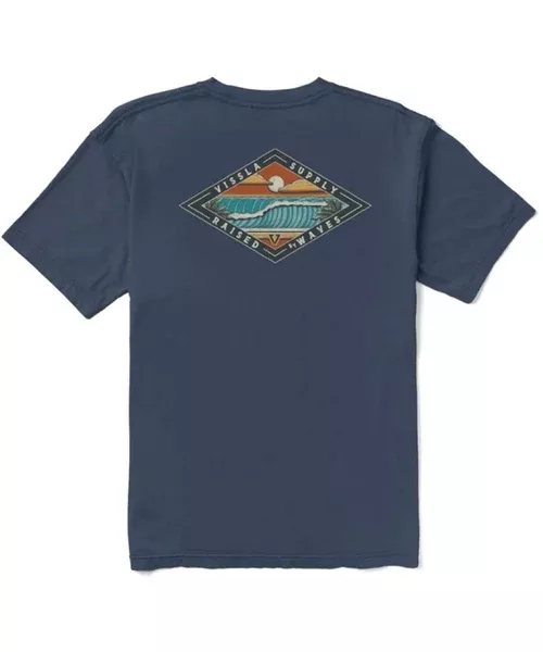 Vissla Wave Chasers Organic Blend Kids Tee - Navy