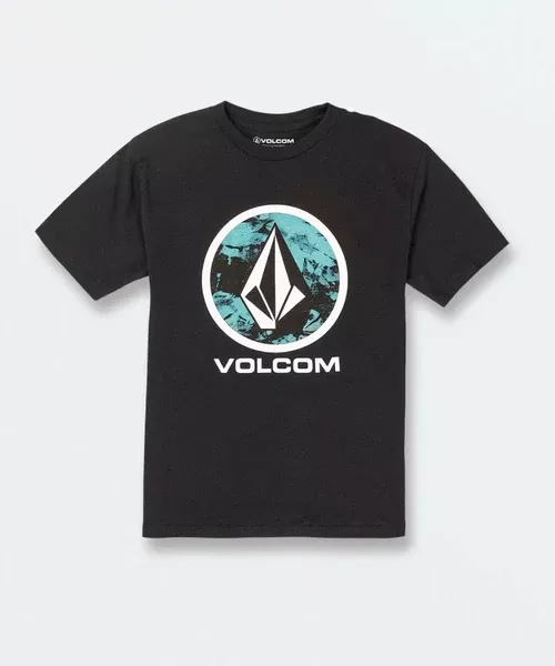 Volcom Little Boys Crisp Stone Short Sleeve Tee - Black