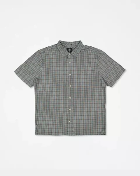 Volcom Lynnfield Short Sleeve Shirt - Pewter