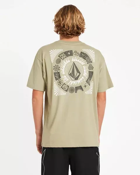 Volcom Round Out Youth SS Tee - Green Tee