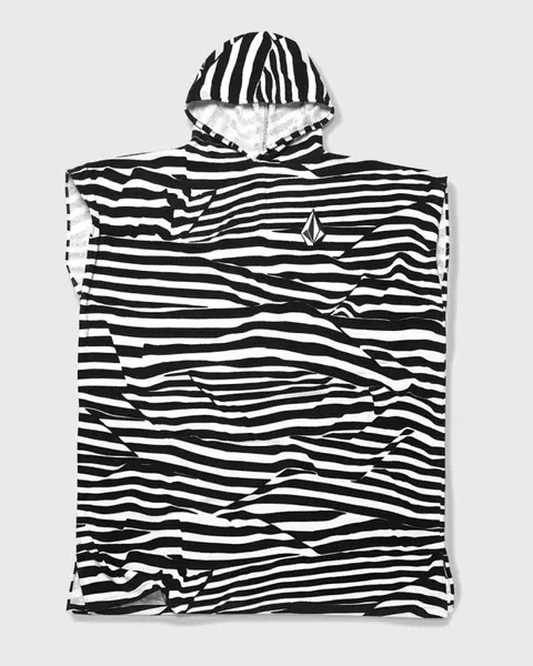 Volcom Stone Hooded Towel - Wht/Blk