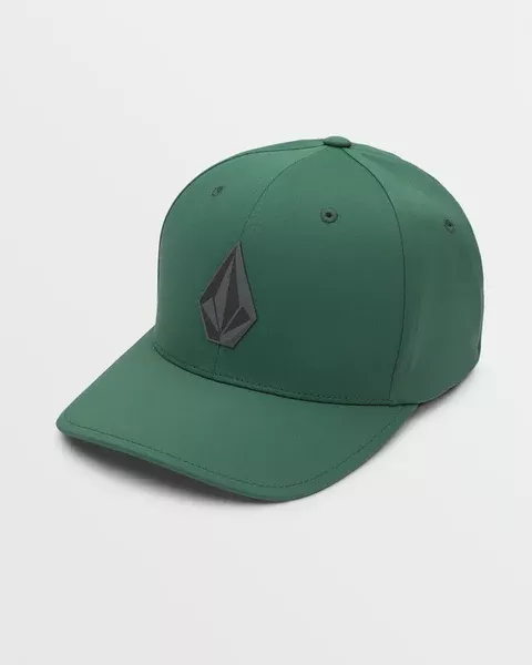 Volcom Stone Tech Flexfit Delta Hat - Dark Pine