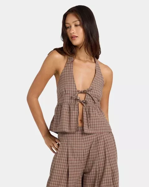 Volcom Womens Haltbae Top - Earth
