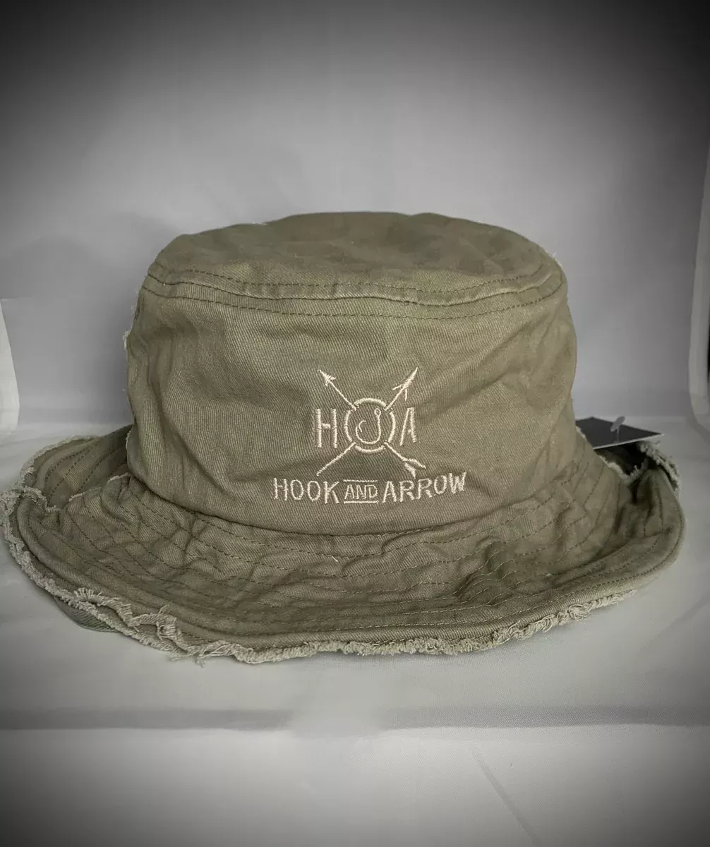 WASHED DENIM DISTRESSED BUCKET HATCC BEANIE