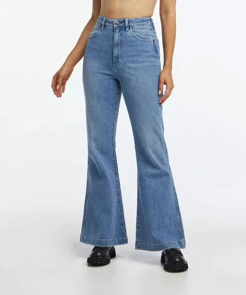 Wrangler Lou Lou Flared Women's Jeans - Quarry Blue