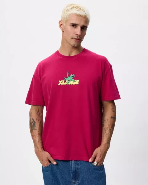XLarge Peace Frog SS Tee - Pigment Plum