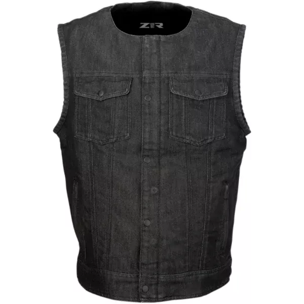 Z1R Ganja Denim Men's Cruiser Vests