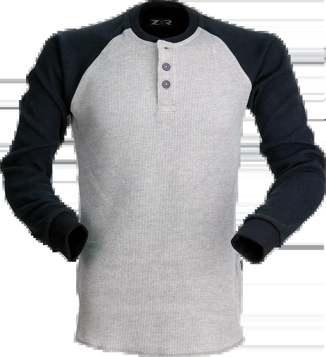 Z1R Waffle Long-Sleeve Knit Shirt