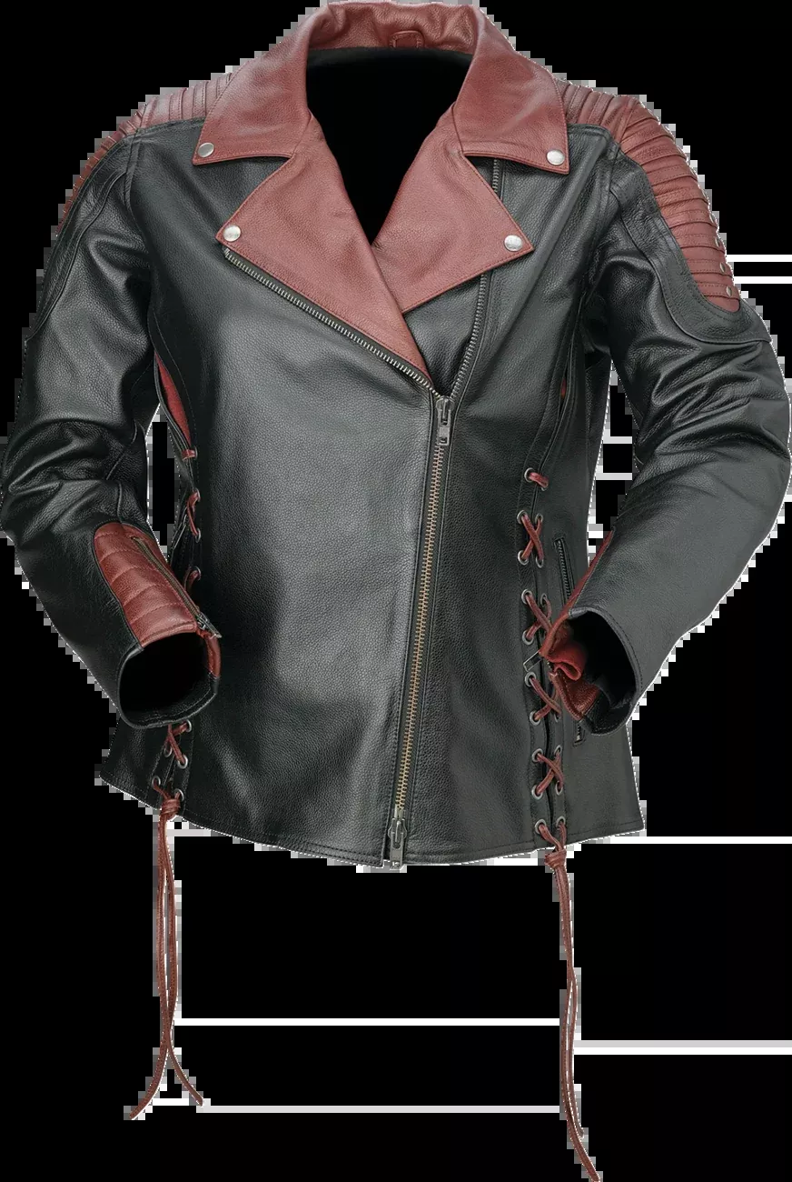 Z1R Women's Combiner Leather Jacket