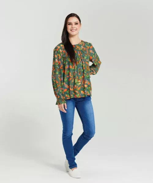 Zafina Alina Top - Garden Mix