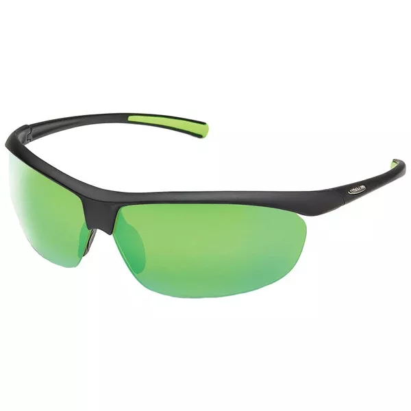 Zephyr - Matte Black/Polarized Green Mirror